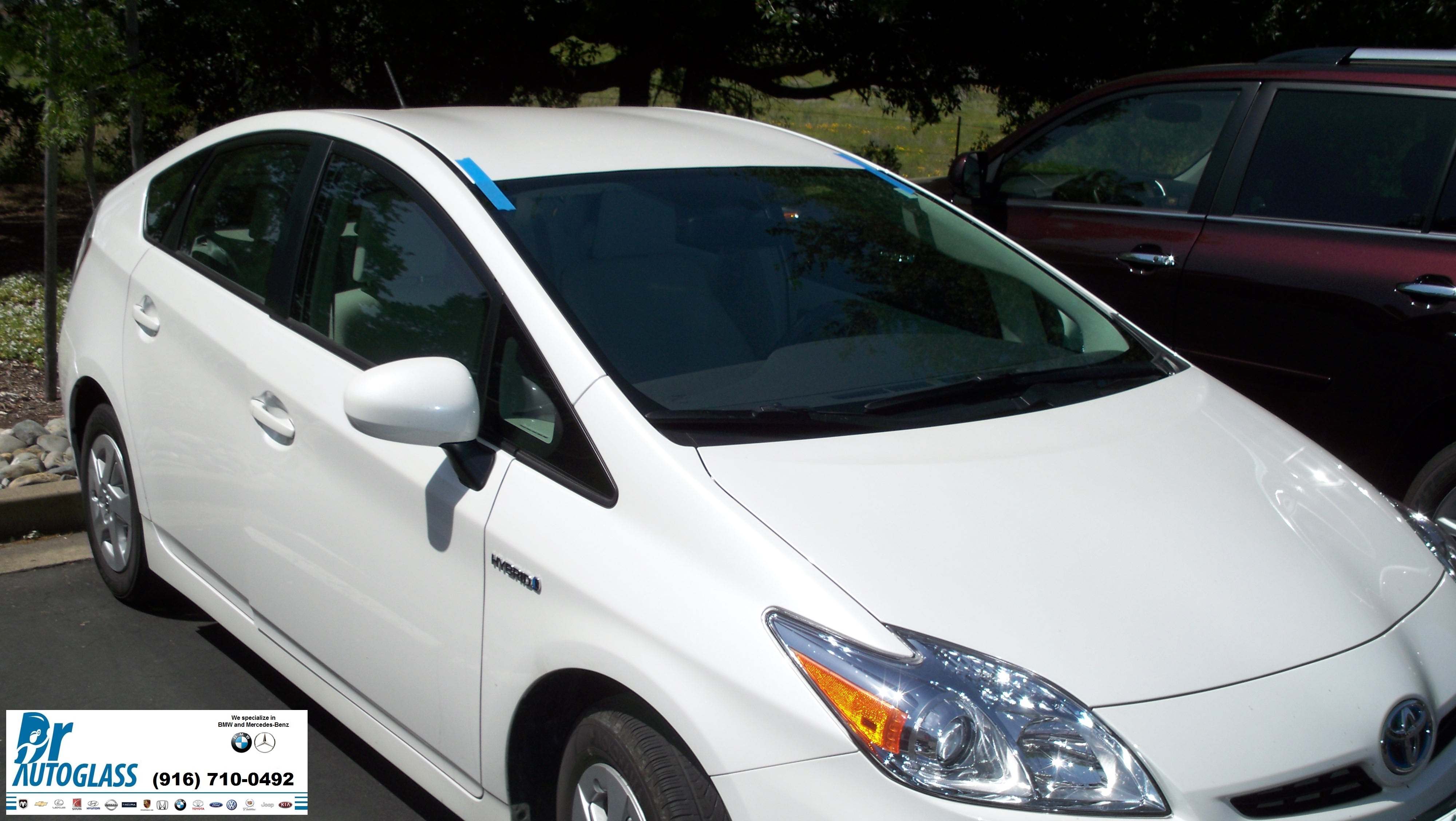 2011 Toyota Prius with new windshield